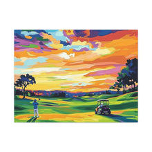 Load image into Gallery viewer, Vibrant Golf Sunset Canvas Art
