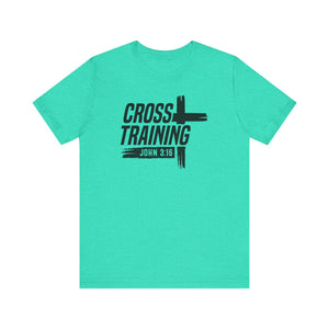 Faith Inspired Unisex Jersey Tee - 'Cross Training' with John 3:16