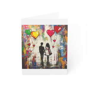 Artistic Love Greeting Cards - Set of 1, 10, 30, or 50