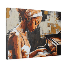 Load image into Gallery viewer, Artistic Piano Canvas, Wall Art, Music Lover Gift, Home Decor, Jazz Wall Art, Unique Artwork
