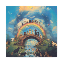 Load image into Gallery viewer, Rainbow Bridge Dog Canvas Artwork - Pet Lovers Home Decor
