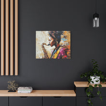 Load image into Gallery viewer, Saxophone Art Canvas, Elegant Wall Decor for Jazz Lovers, Music-Themed Home Decoration, Perfect Gift for Musicians, Unique Art Piece, [...]
