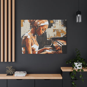 Artistic Piano Canvas, Wall Art, Music Lover Gift, Home Decor, Jazz Wall Art, Unique Artwork