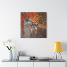 Load image into Gallery viewer, Husky Wall Art Canvas - Autumn Vibes Home Decor
