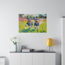 Load image into Gallery viewer, Playful Schnauzer Dogs Canvas Art
