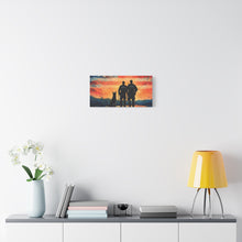 Load image into Gallery viewer, Patriotic Canvas Print - Heroes and Their Dogs - Perfect for Veterans Day and Memorial Day

