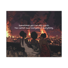 Load image into Gallery viewer, Inspirational Wall Art Canvas - "Sometimes You Can Only Watch" - Empowering Home Decor
