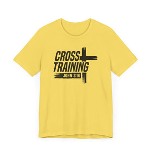 Faith Inspired Unisex Jersey Tee - 'Cross Training' with John 3:16