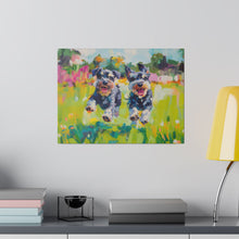 Load image into Gallery viewer, Playful Schnauzer Dogs Canvas Art
