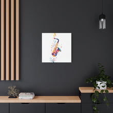 Load image into Gallery viewer, Vibrant Saxophone Canvas Wall Art - Perfect for Music Lovers
