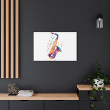 Load image into Gallery viewer, Vibrant Saxophone Canvas Wall Art - Perfect for Music Lovers
