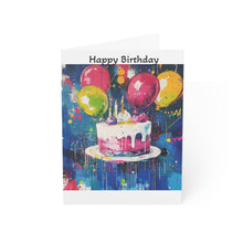 Load image into Gallery viewer, Vibrant Birthday Greeting Cards - Colorful Celebration Set (1, 10, 30, 50 pcs)

