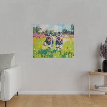 Load image into Gallery viewer, Playful Schnauzer Dogs Canvas Art
