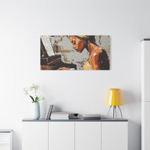 Load image into Gallery viewer, Piano Art Canvas Wall Decor, Inspirational Home Art, Music Lover Gift, Black Woman Artwork, Modern Art Print
