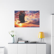 Load image into Gallery viewer, Eagle Sunset Canvas Wall Art - Patriotic Home Decor
