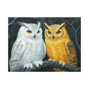 Owl Lovers Matte Canvas Print - Stretched Wall Art