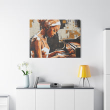 Load image into Gallery viewer, Artistic Piano Canvas, Wall Art, Music Lover Gift, Home Decor, Jazz Wall Art, Unique Artwork
