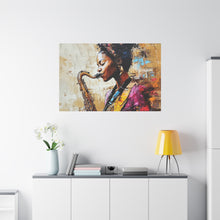 Load image into Gallery viewer, Saxophone Art Canvas, Elegant Wall Decor for Jazz Lovers, Music-Themed Home Decoration, Perfect Gift for Musicians, Unique Art Piece, [...]
