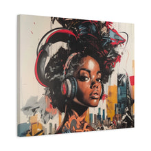 Load image into Gallery viewer, Urban Vibe Matte Canvas Print - Stylish Artwork for Music Lovers
