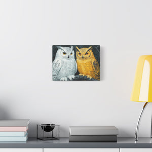 Owl Lovers Matte Canvas Print - Stretched Wall Art
