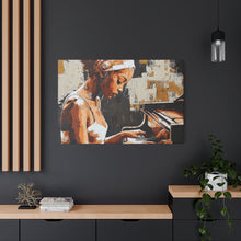 Load image into Gallery viewer, Artistic Piano Canvas, Wall Art, Music Lover Gift, Home Decor, Jazz Wall Art, Unique Artwork

