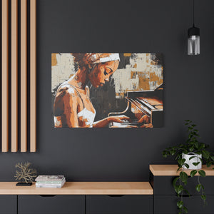Artistic Piano Canvas, Wall Art, Music Lover Gift, Home Decor, Jazz Wall Art, Unique Artwork