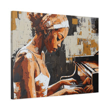 Load image into Gallery viewer, Artistic Piano Canvas, Wall Art, Music Lover Gift, Home Decor, Jazz Wall Art, Unique Artwork
