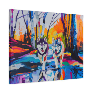 Husky Canvas Art