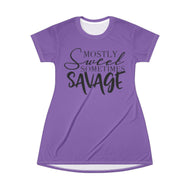 T-Shirt Dress (AOP) - Savage