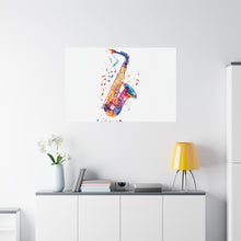 Load image into Gallery viewer, Vibrant Saxophone Canvas Wall Art - Perfect for Music Lovers
