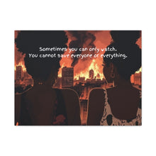 Load image into Gallery viewer, Inspirational Canvas Art – "Sometimes You Can Only Watch"
