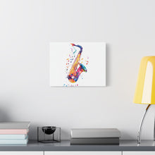 Load image into Gallery viewer, Vibrant Saxophone Canvas Wall Art - Perfect for Music Lovers
