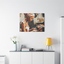 Load image into Gallery viewer, Artistic Piano Canvas, Wall Art, Music Lover Gift, Home Decor, Jazz Wall Art, Unique Artwork
