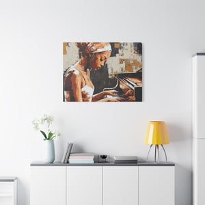 Artistic Piano Canvas, Wall Art, Music Lover Gift, Home Decor, Jazz Wall Art, Unique Artwork