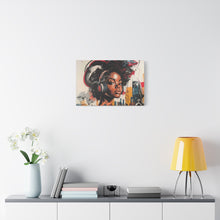 Load image into Gallery viewer, Urban Vibe Matte Canvas Print - Stylish Artwork for Music Lovers
