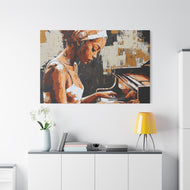 Artistic Piano Canvas, Wall Art, Music Lover Gift, Home Decor, Jazz Wall Art, Unique Artwork