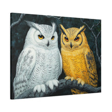 Load image into Gallery viewer, Owl Lovers Matte Canvas Print - Stretched Wall Art

