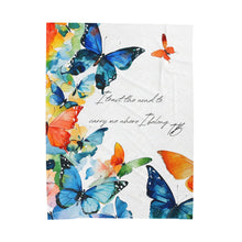 Load image into Gallery viewer, Butterfly Plush Blanket
