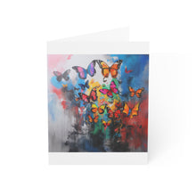 Load image into Gallery viewer, Vibrant Butterfly Greeting Cards | Set of 1, 10, 30, or 50 | Perfect for Any Occasion
