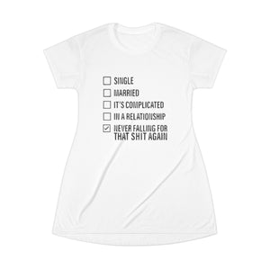 T-Shirt Dress (AOP) - Never Again