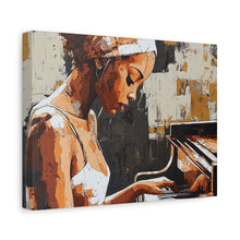Load image into Gallery viewer, Artistic Piano Canvas, Wall Art, Music Lover Gift, Home Decor, Jazz Wall Art, Unique Artwork
