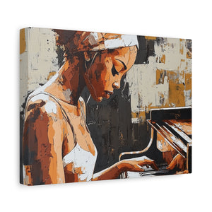 Artistic Piano Canvas, Wall Art, Music Lover Gift, Home Decor, Jazz Wall Art, Unique Artwork