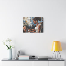 Load image into Gallery viewer, Piano Woman Canvas Art, Stylish Modern Decor, Gift for Music Lovers, Home Wall Art, Unique Artistic Playroom Decor
