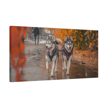 Load image into Gallery viewer, Husky Wall Art Canvas - Autumn Vibes Home Decor
