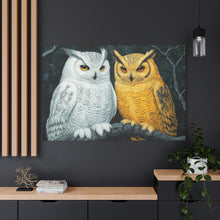 Load image into Gallery viewer, Owl Lovers Matte Canvas Print - Stretched Wall Art
