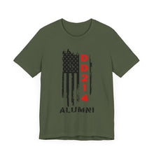 Load image into Gallery viewer, Patriotic Alumni Short Sleeve Tee - DD214 Design
