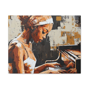 Artistic Piano Canvas, Wall Art, Music Lover Gift, Home Decor, Jazz Wall Art, Unique Artwork