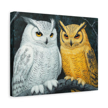 Load image into Gallery viewer, Owl Lovers Matte Canvas Print - Stretched Wall Art
