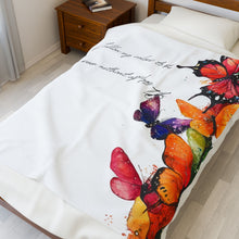 Load image into Gallery viewer, Butterfly Plush Blanket
