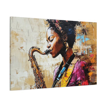 Load image into Gallery viewer, Saxophone Art Canvas, Elegant Wall Decor for Jazz Lovers, Music-Themed Home Decoration, Perfect Gift for Musicians, Unique Art Piece, [...]
